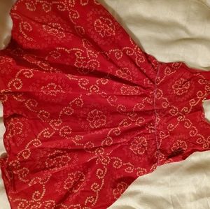 Beautiful rich red girls 4-6 dress